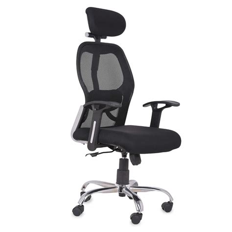 Comfort Gallery Medium Back Mesh Revolving Office Chair with Head ...