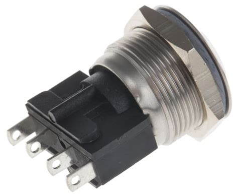 MP0031/3 Bulgin | Bulgin Push Button Switch, Momentary, Panel Mount, 19 ...