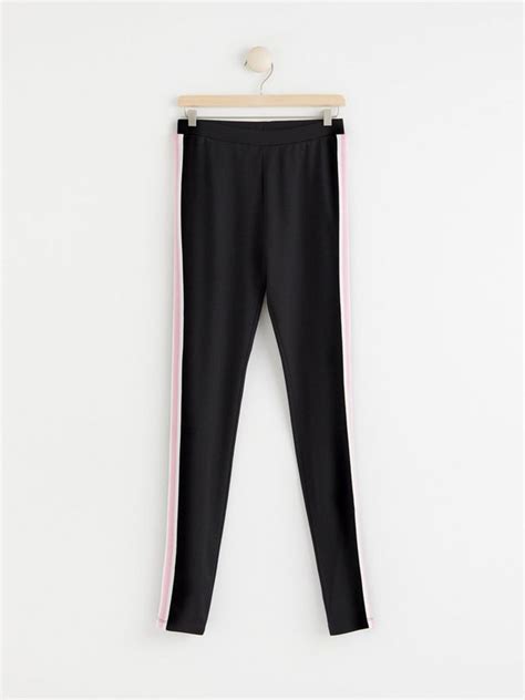 Leggings with side stripes | Lindex