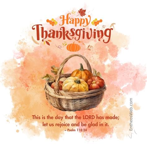 Christian Happy Thanksgiving Wishes with a Bible Verse | EntheosWeb