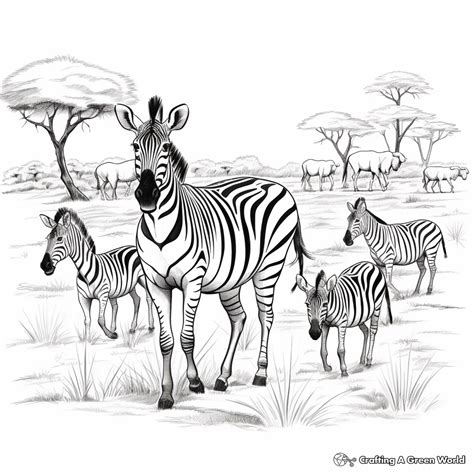 Savanna Animals Coloring Pages - Free & Printable!