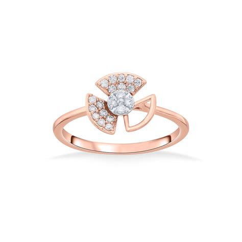 Spin Fins Fashion Rose Gold Diamond Rings – PNG Jewellers