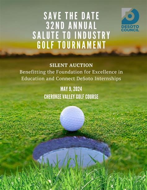 Save the Date: 32nd Annual Golf Tournament and Silent Auction | DeSoto ...