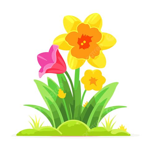 Spring Flowers Free Clipart Spring Flowers Vector Art, Icons, And