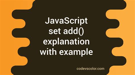 Image result for Set Method in JavaScript