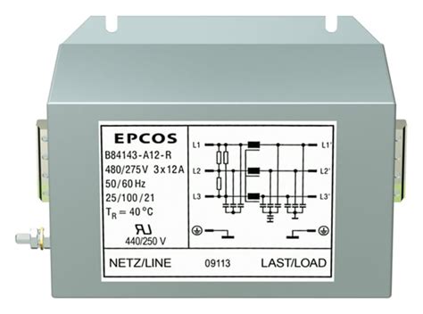 B84143A0050R000 EPCOS | EPCOS, B84143A*R000 50A 440 V ac 50 → 60Hz ...