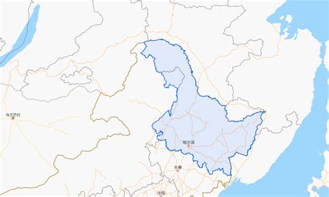 中国黑龙江省地图矢量素材图片免费下载_PNG素材_编号vo9ij8340_图精灵