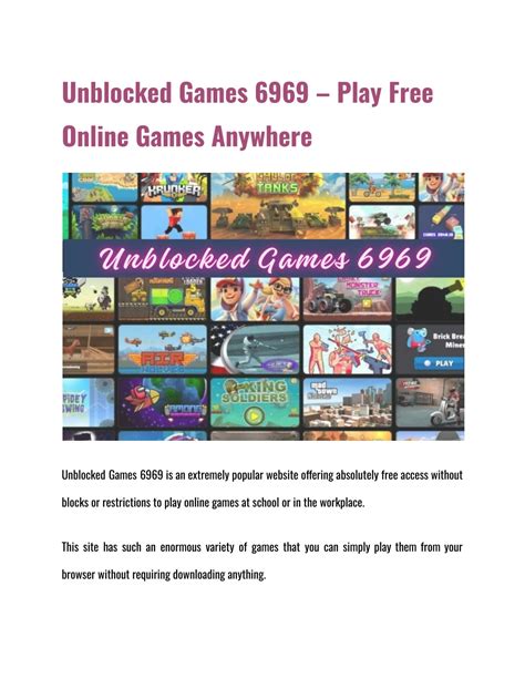 PPT - Unblocked Games 6969 - Play Free Online Games Anywhere PowerPoint ...