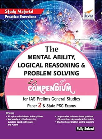 Buy The Mental Ability, Logical Reasoning & Problem Solving Compendium ...