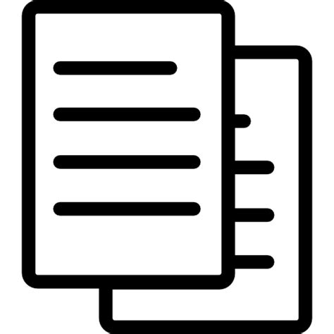 Copy documents option - Free interface icons