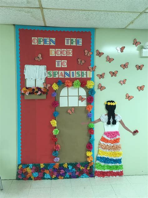 My Spanish Welcome Back bulletin board for back to school. Borrowed ...
