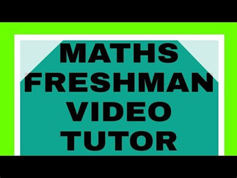Image result for Fresh Man Maths Chapter One Lesson Two