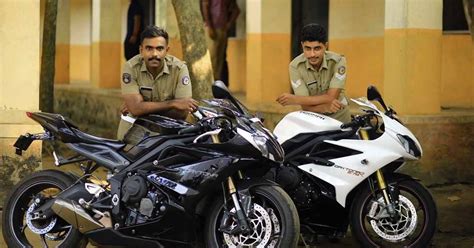 These Indian Cops Own Superbikes Like Kawasaki Z800 & Triumph Daytona ...