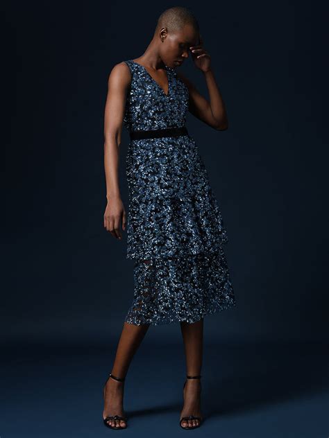 Marquee Sequined Tiered Midi Dress - VERO MODA