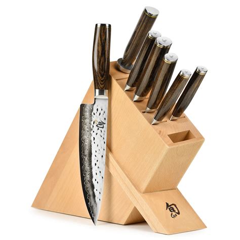 Shun Premier Knife Set - 8 Piece Kickstand Block – Cutlery and More