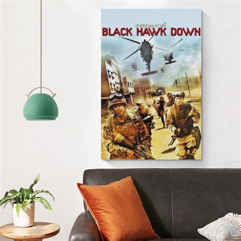 Black Hawk Down Movie Poster Wall Art Canvas Print India | Ubuy