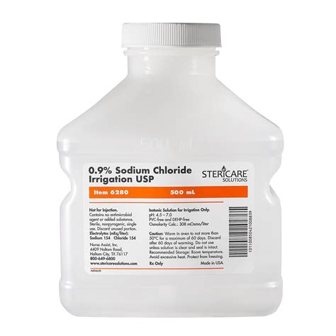Sterile Saline Solution Target at Lori Chambers blog