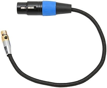 Jimdary XLR Female To Mini XLR Female Sound Cable, Nylon 3 Pin XLR ...
