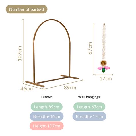 Arch Backdrop Metal Frame With Decor Hangings Online - Premium Devotion ...