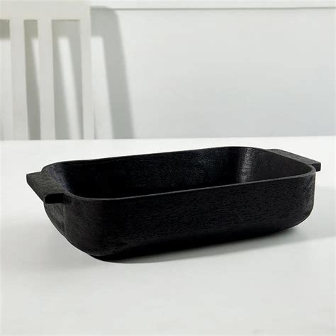 Onyx Mango Wood Basket - Ellementry – ellementry