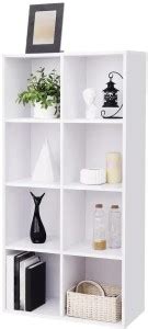 lukzer 8 Shelf Bookshelf (MR- 009/ White / 123.5 x 60 x 30 CM ...
