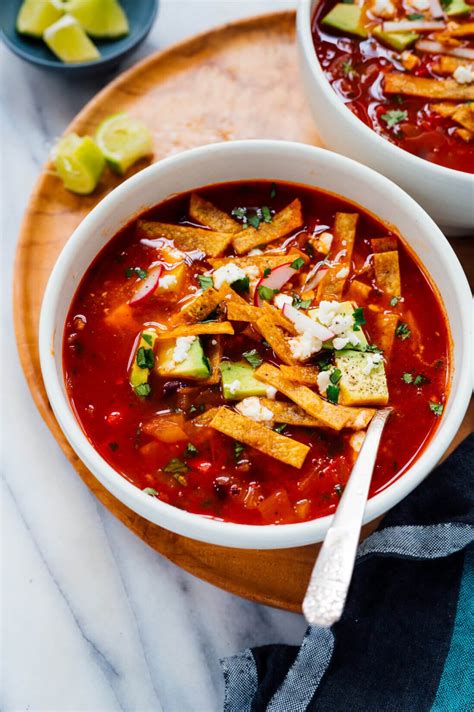 Vegetarian Tortilla Soup Recipe - Cookie and Kate