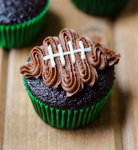 How to Make Football Cupcakes - Fresh April Flours