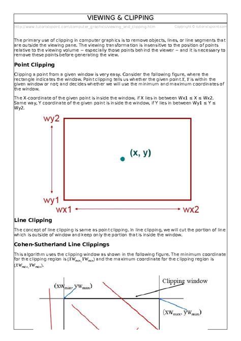Viewing and clipping - tutorialspoint/computer_graphics/viewing_and ...