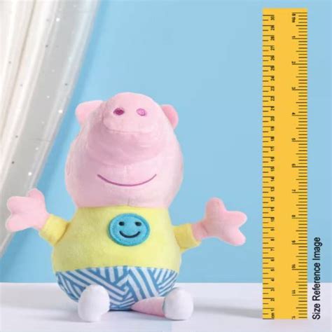 Peppa Pig George Blue Smiley Plush Soft Toy Yellow -30 cm — Toycra