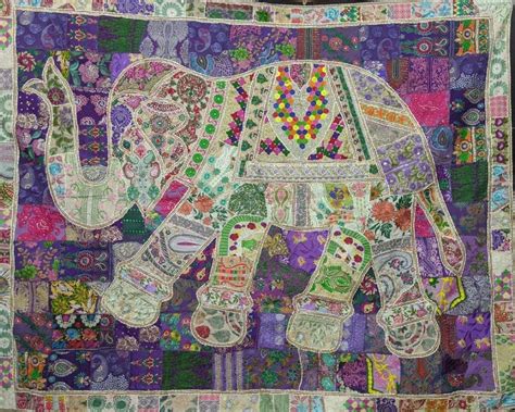 Handicraft India Rajasthan Tapestry Wall Hanging Embroidered Patchwork ...