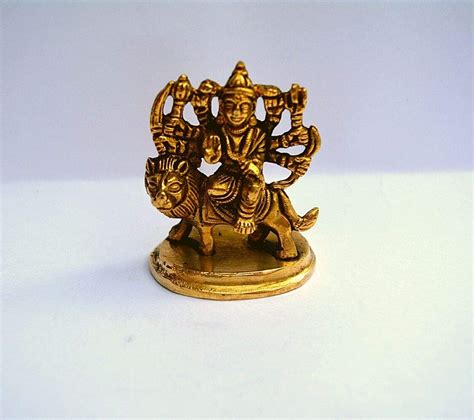 Brass Maa Durga Idol 2 5 Inch Hindu Goddess Statue | Desertcart INDIA