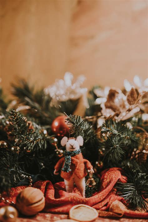 Download Mouse Christmas Decor Wallpaper | Wallpapers.com
