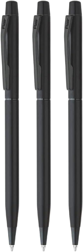 FLAIR Platinum Series Noir Designer Metal Ball Pen Box Pack | Matt ...