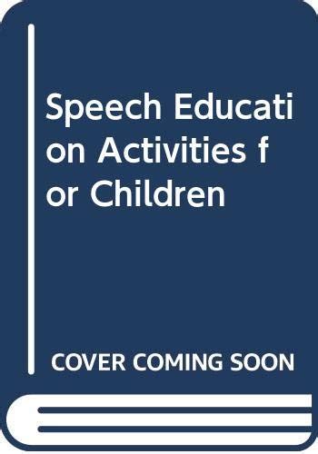 Buy Speech Education Activities for Children Book Online at Low Prices ...