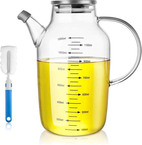 Buy Large Glass Cooking Oil Bottles - ZDZDZ 40 Ounce Oil and Vinegar ...