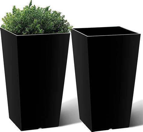Lavish Craft Tall Metal Planters for Outdoor Plants Set of 2, Outdoor ...