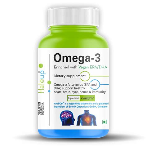 Haleup Vegan Omega 3, 500 Mg | Evonik Germany Ii Enriched With Epa/Dha ...