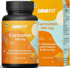 Unifit Curcumin Capsules 250mg For Men & Women Natural Turmeric ...