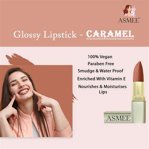 Asmee Glossy Lipstick - Caramel | Sugatra