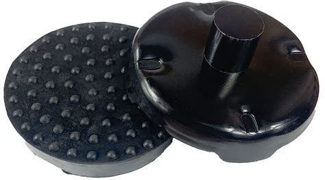 Amazon.co.jp: フロアジャッキサドル ゴムパッド付き 直径4.8インチ 1-1/8ステム 最大4トン 鋳鉄品質 交換部品 多くの ...