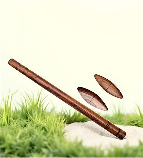 Gilli Danda Traditional Game Set - Wooden Danda and Gilli for Outdoor ...