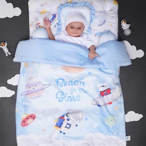 Buy Fancy Fluff Organic Baby Comforter - Nova-Blue Online at Best Price ...