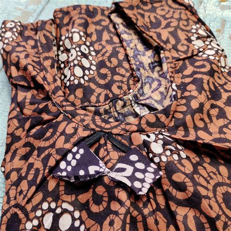 Brown Batik Print Cotton Nighties for Women - Tanubha.com - Shopping ...