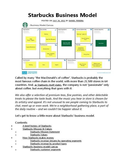 Starbuck Business Model Canvas 的图像结果