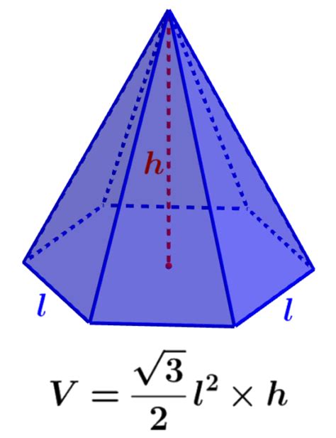 Image result for Hexagonal Pyramid Volume Formula