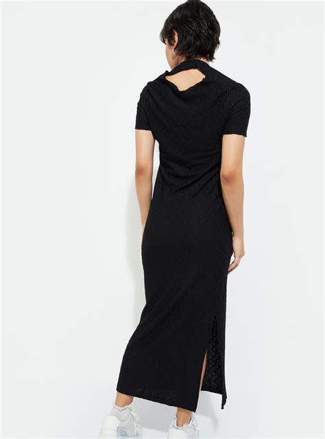 Buy ALAYA F x URB_N Women Textured Bodycon Dress Online at just Rs. 999 ...