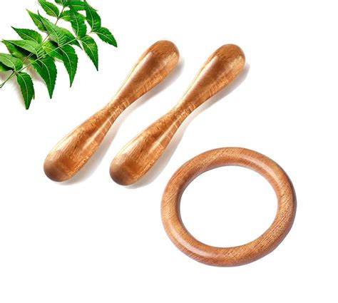 Buy CarveNation® Neem Wood Dumb Bell Teether | Tender Dumbbell Shape ...