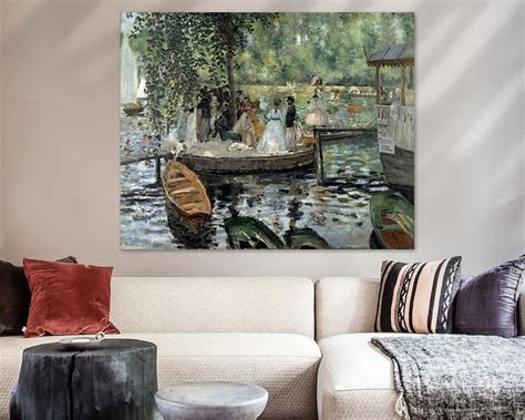 Auguste Renoir. La Grenouillère on canvas, poster, wallpaper and more