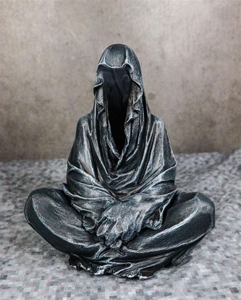 Dakota Fields Reaper Of Souls Grim Reaper In Hooded Cloak Backflow Incense Cone Burner Statue ...