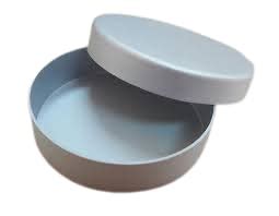 Petri Dish 4" (Aluminium) with Cover (Moisture Dish) : Amazon.in ...